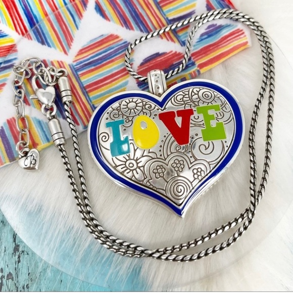 Brighton Jewelry - NWOT BRIGHTON LOVE STATEMENT REVERSIBLE GORGEOUS NECKLACE! DO NOT MISS OUT